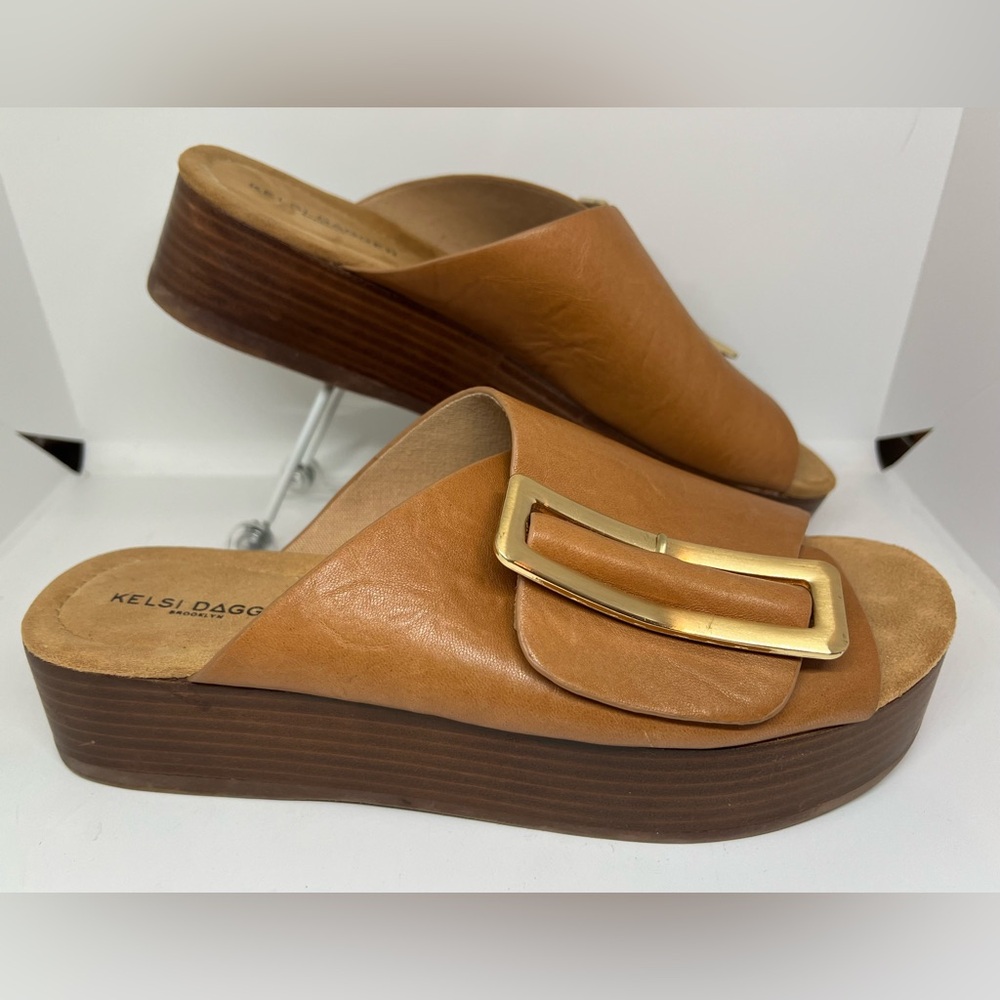 Kelsi Dagger, Brooklyn, Anthropologie, Dover Light Saddle Platform Sandals, 9.5